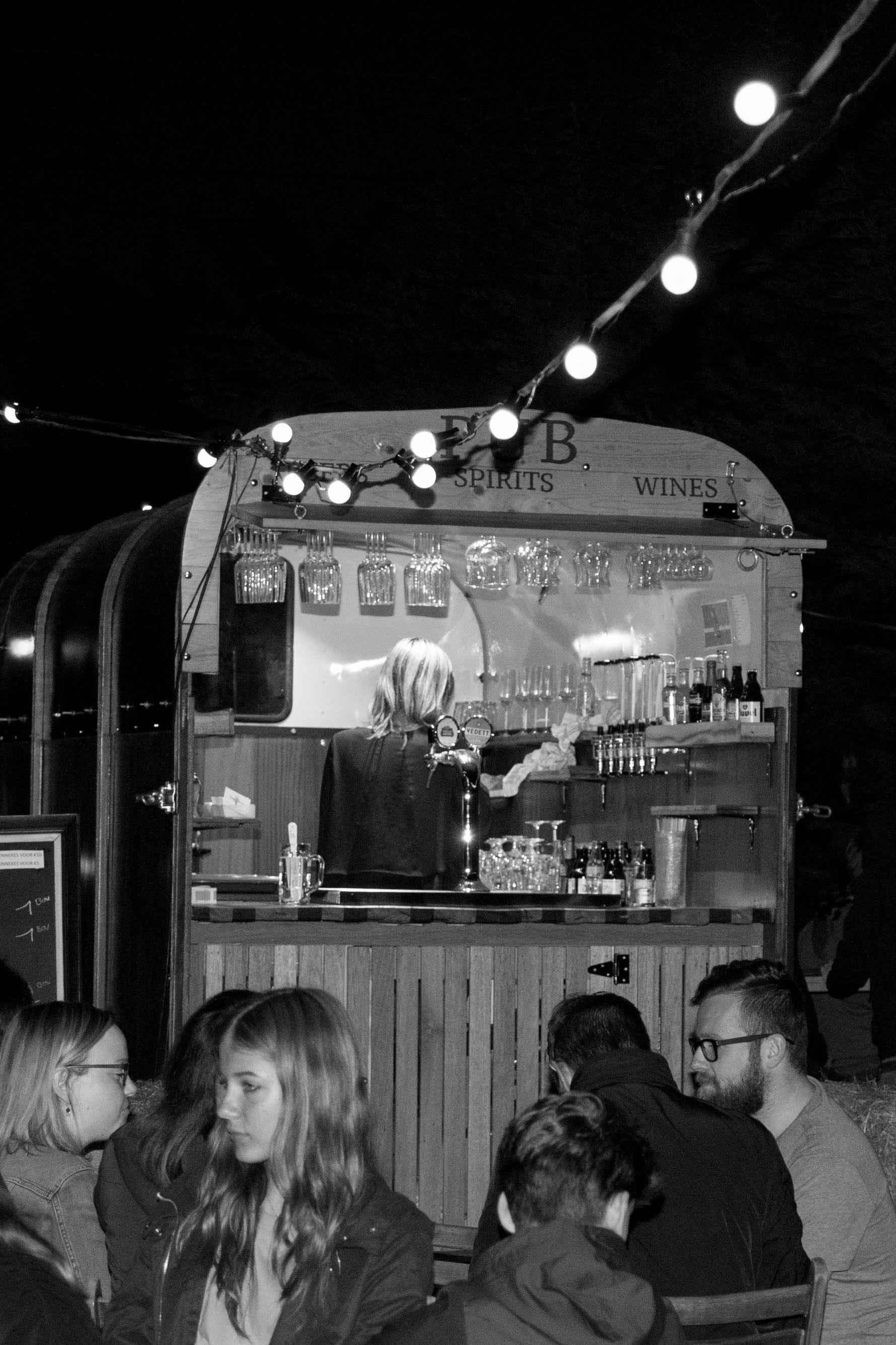 Mobiele bar op bedrijfsevent